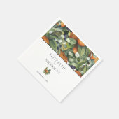 柑橘類フローラ |ボタニカル結婚ズ スタンダードカクテルナプキン (角)
