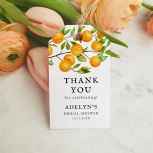 柑橘類ブライダルシャワーオレンジフルーツフリット ギフトタグ