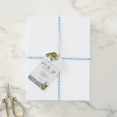 柑橘類ブライダルシャワー好意オレンジのタイル贈り物ラベル ギフトタグ (より糸付き)