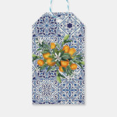 柑橘類ブライダルシャワー好意オレンジのタイル贈り物ラベル ギフトタグ (裏面)