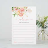 柑橘類ベビーシャワーアドバイスはママのためにカードになる (スタンド正面)