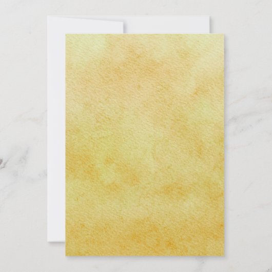 柑橘類ベビーシャワーレモンブロッサムウォーターフローラ 招待状 (裏面)