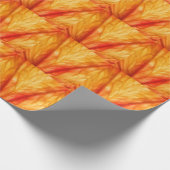 柑橘類マクロ:ブラッドオレンジ抽象芸術。 ラッピングペーパー (角)