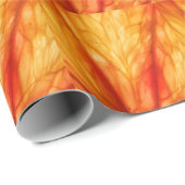 柑橘類マクロ:ブラッドオレンジ抽象芸術。 ラッピングペーパー (ロールコーナー)