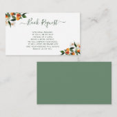 柑橘類ミカンのリトルかわいこちゃんブックリクエストカード エンクロージャーカード (正面/裏面)