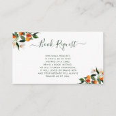 柑橘類ミカンのリトルかわいこちゃんブックリクエストカード エンクロージャーカード (正面)