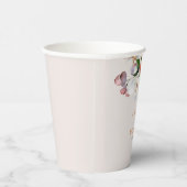 柑橘類モダンのオレンジと緑結婚色の 紙コップ (右)