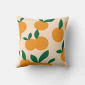 柑橘類モダンスタイリッシュ果実用オレンジの柄 クッション (裏面)