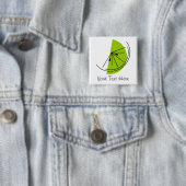 柑橘類ライム文字ボタン 缶バッジ (インサイチュ)