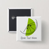 柑橘類ライム文字ボタン 缶バッジ (正面&裏面)