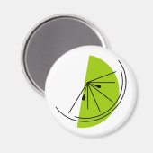 柑橘類ライム磁石ラウンド マグネット (正面/裏面)