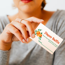 柑橘類リトルかわいこちゃんオレンジベビーシャワーゲーム 名刺