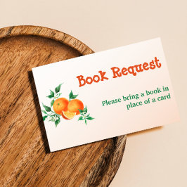 柑橘類リトルかわいこちゃんオレンジ赤ちゃんシャワーブックゲーム 名刺