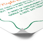 柑橘類リトルかわいこちゃんベビーシャワー深夜おむつ ポスター (角)