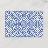 柑橘類レモンウォーターカラーピンク花おむつラッフル エンクロージャーカード (裏面)