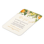 柑橘類レモンオレンジモダン植物学結婚の マグネット (左側)