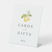 柑橘類レモンサマー結婚のペデスタルサイン 台座サイン (正面)