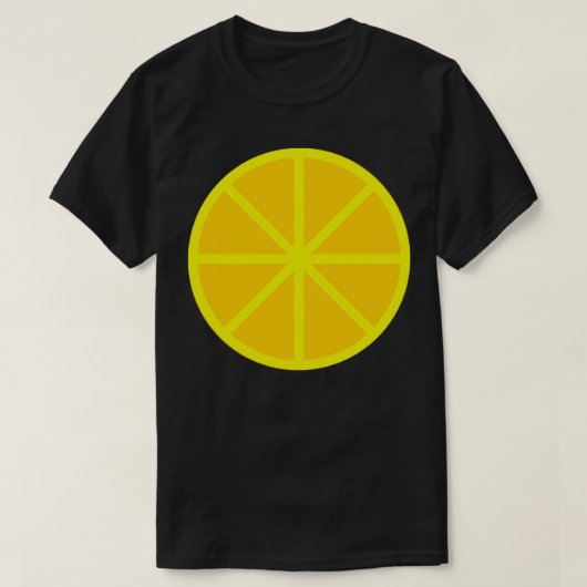 柑橘類レモンスライス Tシャツ (デザイン正面)