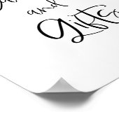 柑橘類レモンテーマカードとギフトサイン ポスター (角)