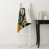 柑橘類レモンドードルパターン背景 シェルパブランケット (インサイチュ)