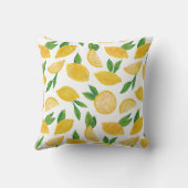 柑橘類レモンフルーツパターン クッション (裏面)