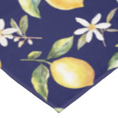 柑橘類レモンフルーツフローラ植物模様 テーブルクロス (アングル)