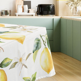 柑橘類レモンフルーツフローラ植物模様 テーブルクロス