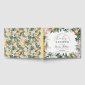 柑橘類レモンフローラ水彩ベビーシャワー ゲストブック (全面)