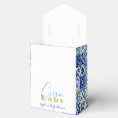 柑橘類レモンブルータイル水彩 フェイバーボックス (オープン)