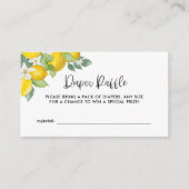 柑橘類レモンベビーシャワーおむつラッフルチケット エンクロージャーカード (正面)