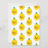 柑橘類レモンベビーシャワー サンキューカード (裏面)