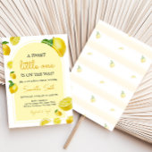 柑橘類レモンベビーシャワー 招待状