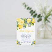 柑橘類レモ地中海のンベビーシューブックリクエスト エンクロージャーカード (スタンド正面)