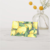 柑橘類レモ結婚ン – ズ座席表 プレイスカード (裏面)