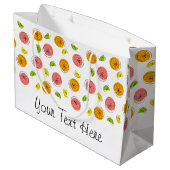 柑橘類数々の文字抱き枕大 ラージペーパーバッグ (裏面アングル)