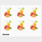 柑橘類混合果汁 ラウンドシール (シート)