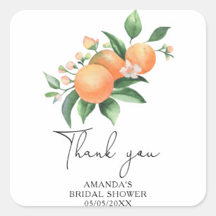 柑橘類結婚-'s Thank You スクエアシール