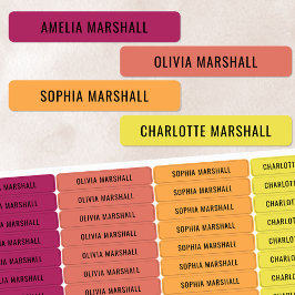 柑橘類色コード子防水名ラベル ラベル