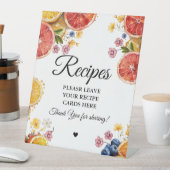 柑橘類離れブライダルあなたのレシピブライダルシャワー 台座サイン (インサイチュ)