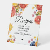 柑橘類離れブライダルあなたのレシピブライダルシャワー 台座サイン (正面)