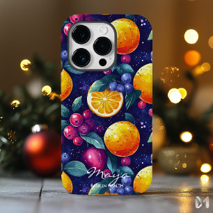 柑橘類鮮やかとベリーフルーツデザイン&ダはっきりしたーク Case-Mate iPhone 14 PROケース