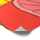 柑橘類鮮やかなシームレスパターン ポスター (角)