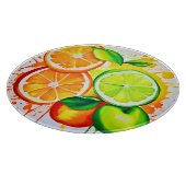 柑橘類鮮やかのスプラッシュアート カッティングボード (角)