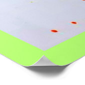 柑橘類鮮やかのスプラッシュアート ポスター (角)