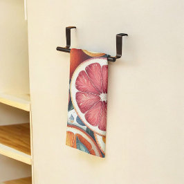 柑橘類鮮やかレモン&オレンジウォーター色フローラ キッチンタオル