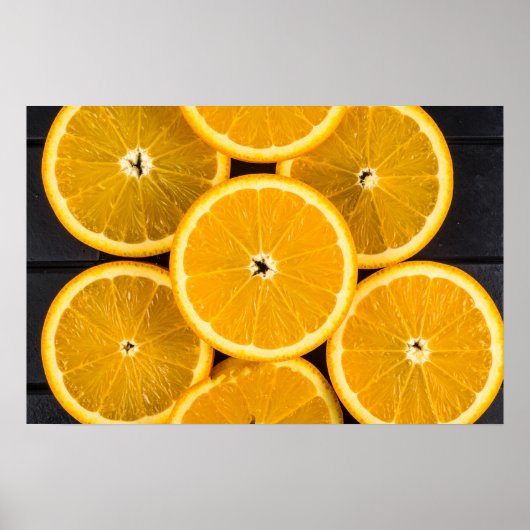 柑橘類鮮やか果実写真キッチンウォールアート ポスター (正面)