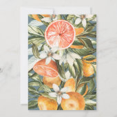 柑橘類、オレンジ色のブライダルシャワーブランチ&バブリー (裏面)