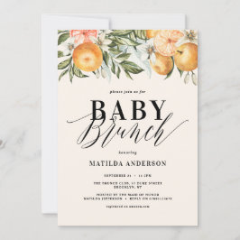 柑橘類、オレンジ+ブロッサムベビーブランチパーティー