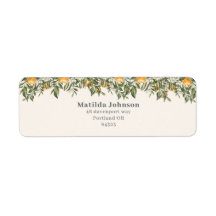 柑橘類、オレンジ+花の小さなかわいこちゃん赤ちゃんシャワー