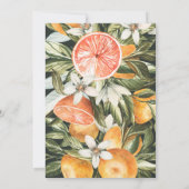 柑橘類、オレンジ+花の赤ちゃんシャワー (裏面)